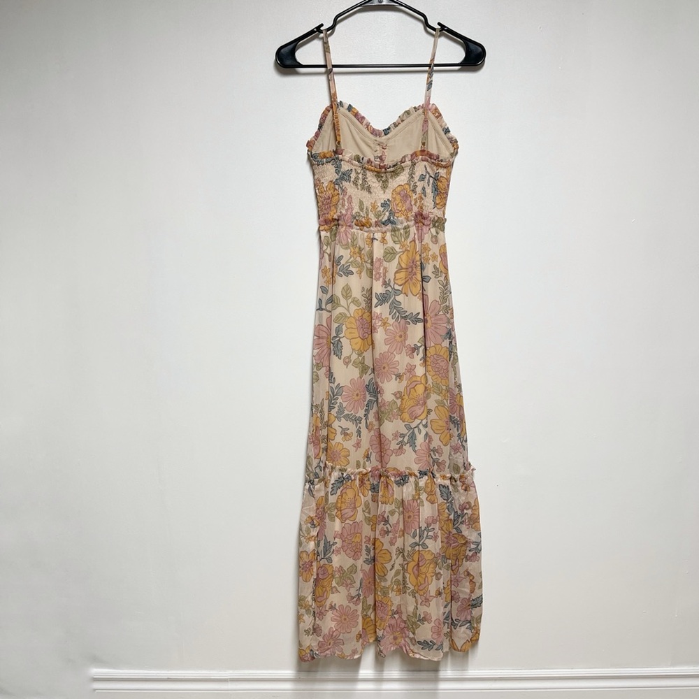 NWT Patrons Of Peace Anthropologie Floral Maxi Dress, Womens Size X Small - Picture 5 of 7